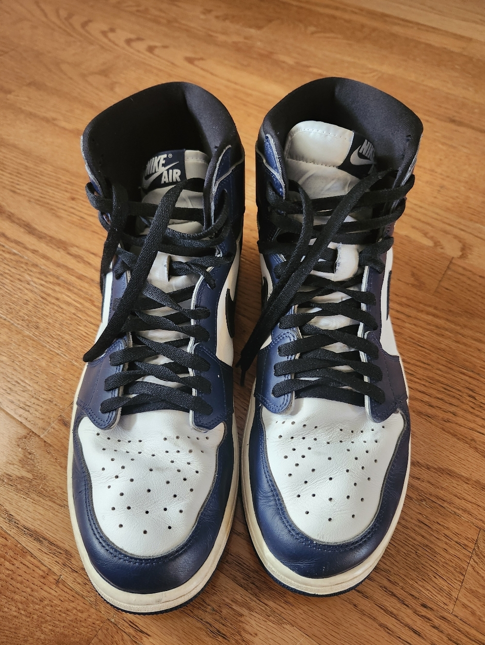 Nike Air Jordan 1 Retro High OG "Midnight Navy"  Size 14 Gently Used Condition - Picture 4 of 8